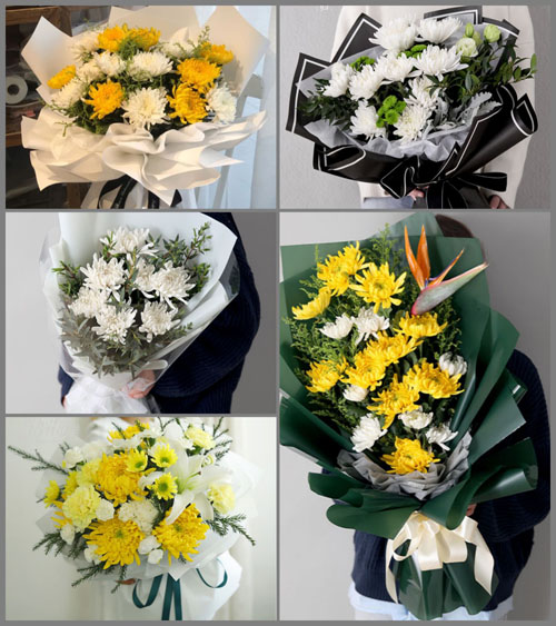 贵州六盘水盘县响水镇杨柳树村白事花束代送